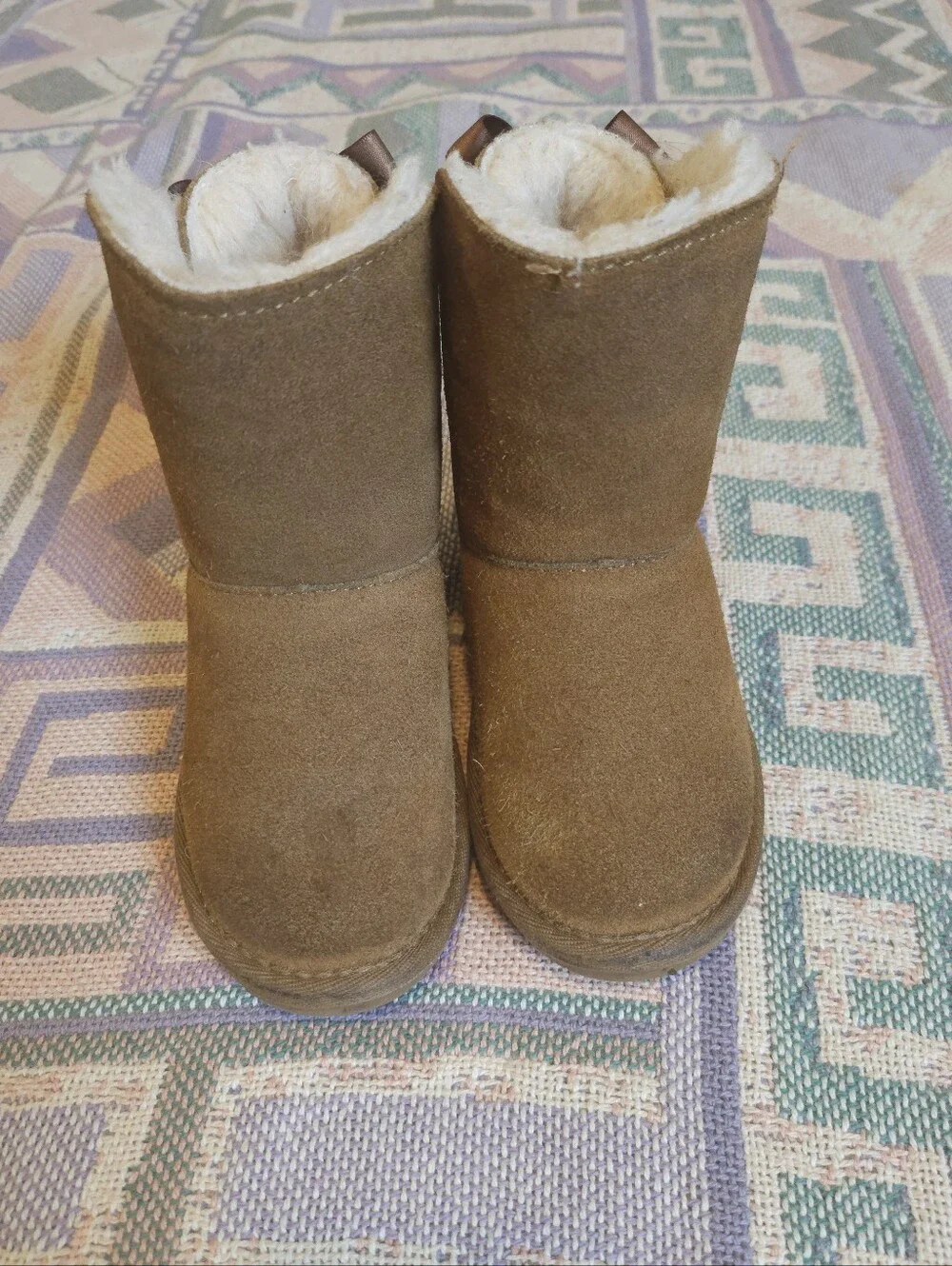 Bearpaw Toddler Boots Bow Size 8c
